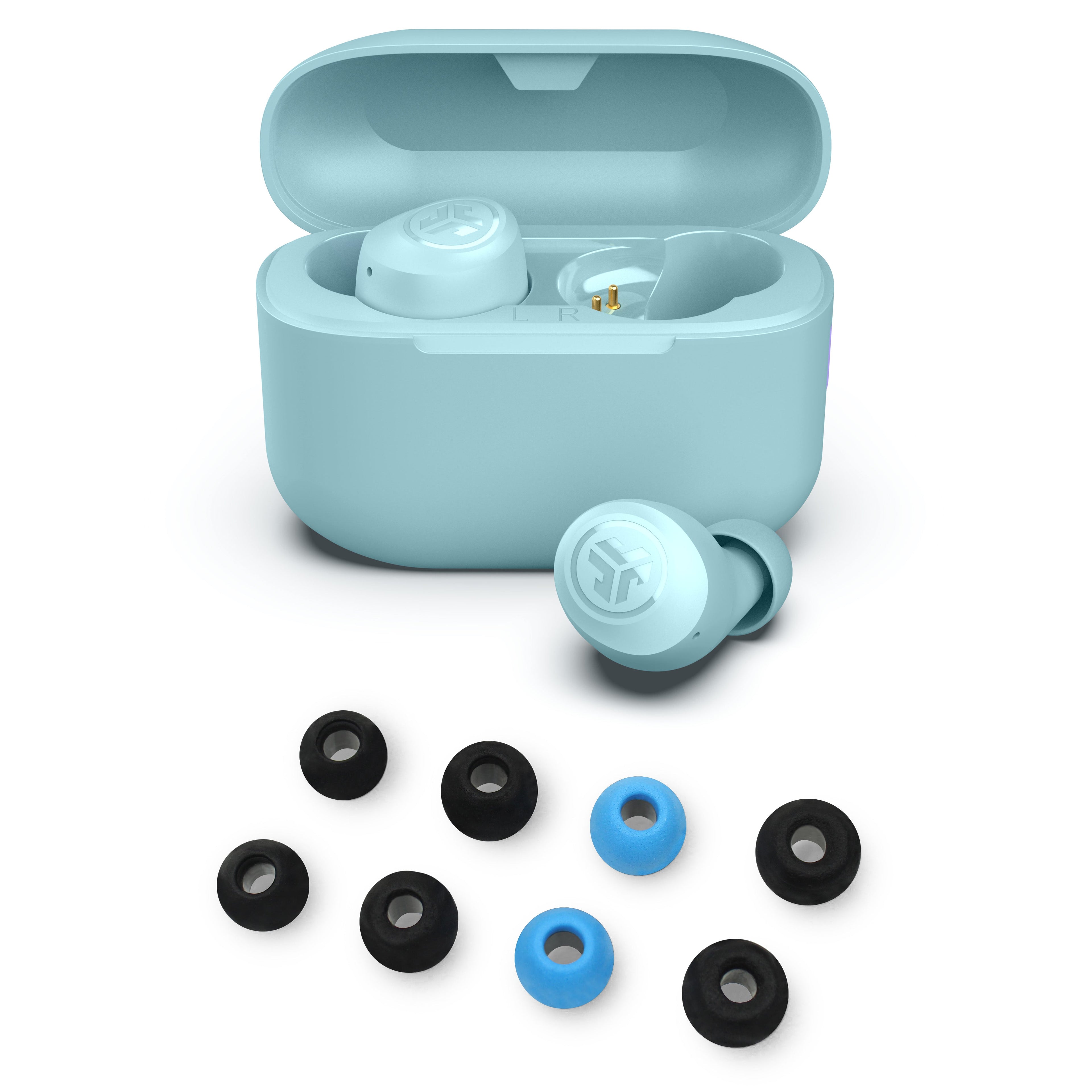 Go Pop+ Cloud Teal and Cloud Foam Tips Gift Set - Light Blue
